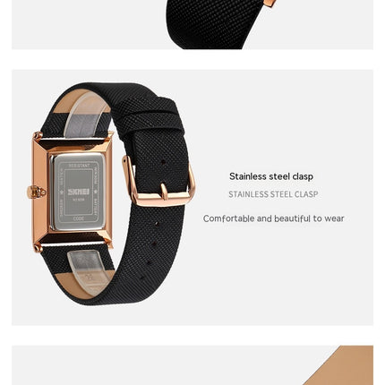 Square Watches for Men,Business Waterproof Men's Watch with Calendar