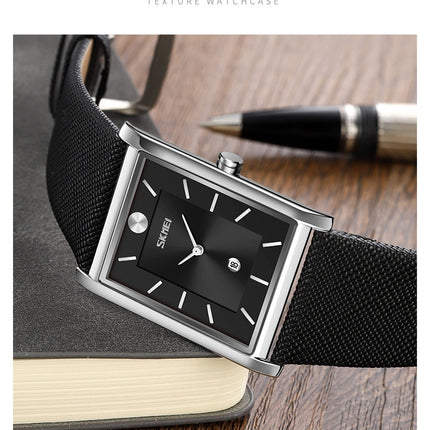 Square Watches for Men,Business Waterproof Men's Watch with Calendar