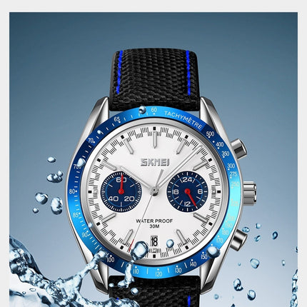 Classic Fashion Chronograph Watch Casual Sport Waterproof Calendar Men's Watches