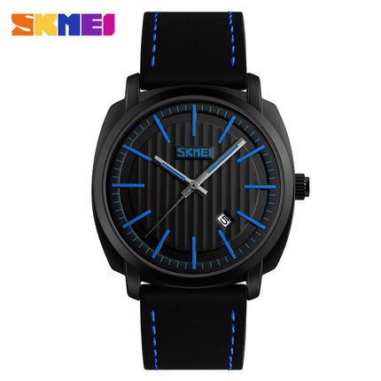 Men's Analog Quartz Watch Business Wrist Watch Calendar Waterproof Leather Watches