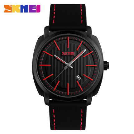 Men's Analog Quartz Watch Business Wrist Watch Calendar Waterproof Leather Watches