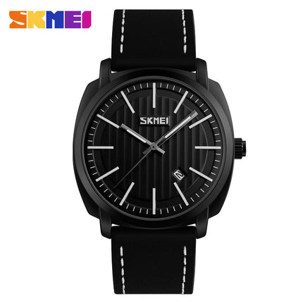 Men's Analog Quartz Watch Business Wrist Watch Calendar Waterproof Leather Watches