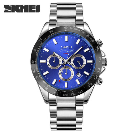 Classics Business Analog Watch Quartz Waterproof Stainless Steel Watch for Men