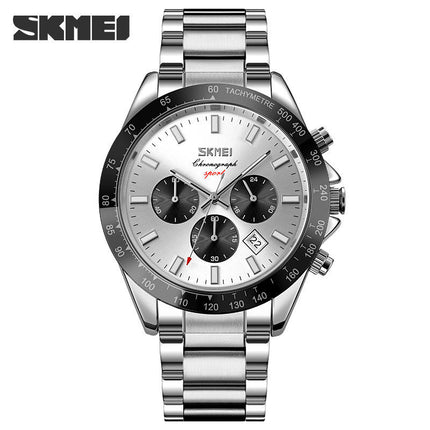 Classics Business Analog Watch Quartz Waterproof Stainless Steel Watch for Men