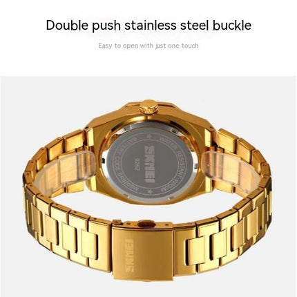 Men's Watches Analog Quartz Business Watch Stainless Steel Date Waterproof Watch for Men