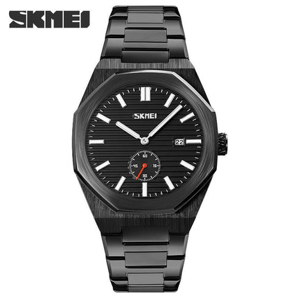 Men's Watches Analog Quartz Business Watch Stainless Steel Date Waterproof Watch for Men