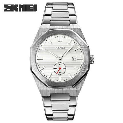 Men's Watches Analog Quartz Business Watch Stainless Steel Date Waterproof Watch for Men