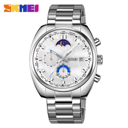 Men's Watches Chronograph Stainless Steel Waterproof Date Analog Quartz Watch