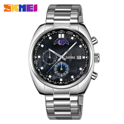 Men's Watches Chronograph Stainless Steel Waterproof Date Analog Quartz Watch