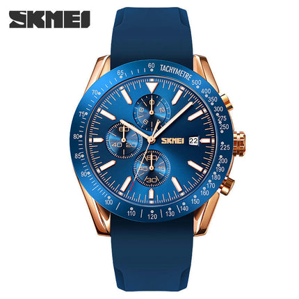 Men's Watches Quartz Stainless Steel Chronograph Waterproof Date Wrist Watch