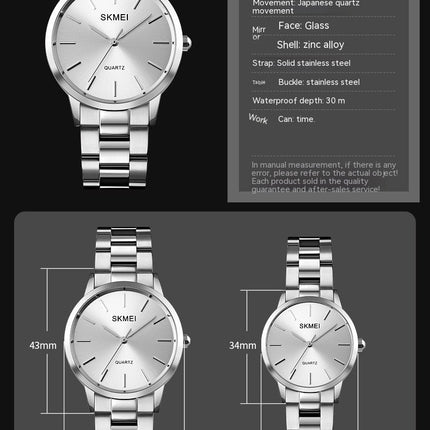 Women's Watches, Stainless Steel Quartz Analog Watch Waterproof Watch for Women