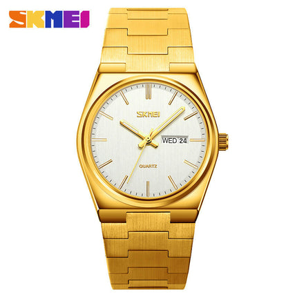 Men's Watch Analog Quartz Stainless Steel Waterproof Day and Date Business Wrist Watch