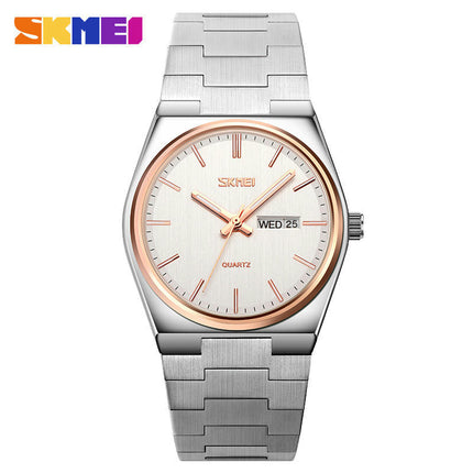 Men's Watch Analog Quartz Stainless Steel Waterproof Day and Date Business Wrist Watch