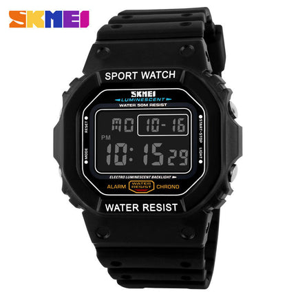 Digital Watch for Men Outdoor Sports Stopwatch Alarm Waterproof Wristwatch