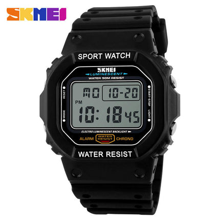 Digital Watch for Men Outdoor Sports Stopwatch Alarm Waterproof Wristwatch