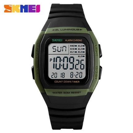 Men's Sport Digital Watches, Waterproof  LED Backlight/Alarm/Stopwatch Wrist Watches