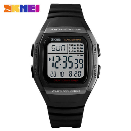 Men's Sport Digital Watches, Waterproof  LED Backlight/Alarm/Stopwatch Wrist Watches