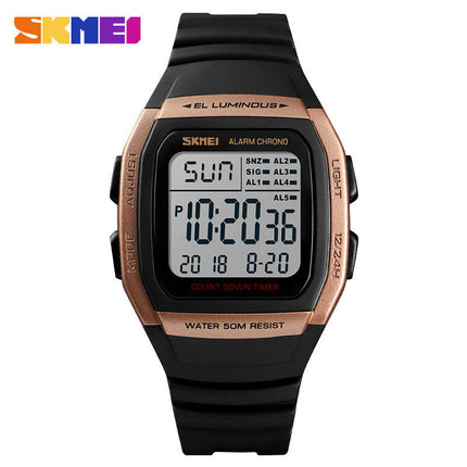 Men's Sport Digital Watches, Waterproof  LED Backlight/Alarm/Stopwatch Wrist Watches