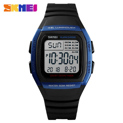 Men's Sport Digital Watches, Waterproof  LED Backlight/Alarm/Stopwatch Wrist Watches