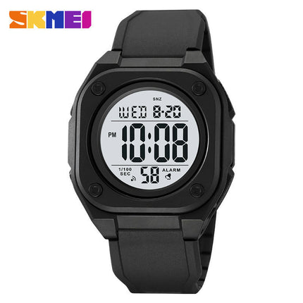 Men's Waterproof Wrist Watch Sport Stopwatch Countdown Square Digital Watches