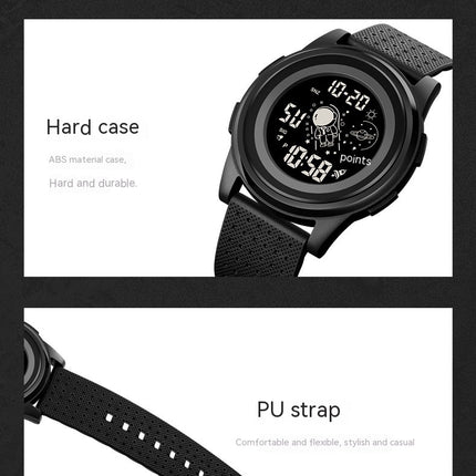 Men's Digital Sports Watch Waterproof Watches with LED Back Light Alarm Watch