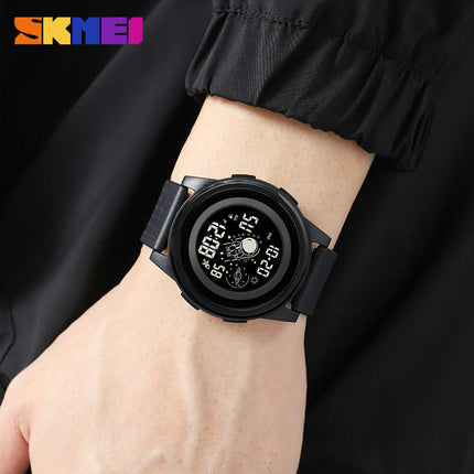 Men's Digital Sports Watch Waterproof Watches with LED Back Light Alarm Watch