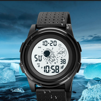 Men's Digital Sports Watch Waterproof Watches with LED Back Light Alarm Watch