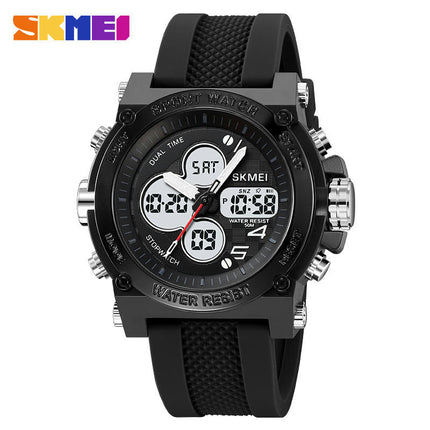 Men's Outdoor Sports Electronic Watch LED Stopwatch Waterproof Digital Analog Watches