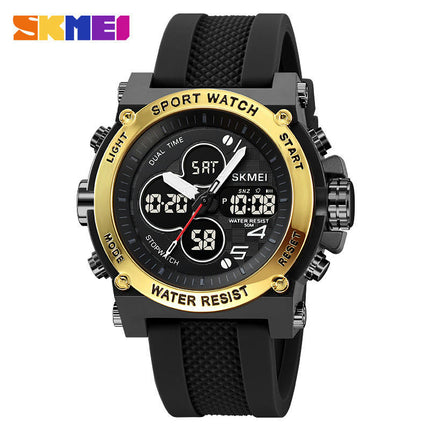 Men's Outdoor Sports Electronic Watch LED Stopwatch Waterproof Digital Analog Watches