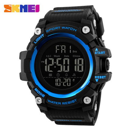 Men's Sports Military Stopwatch LED Backlight Waterproof Digital Watch