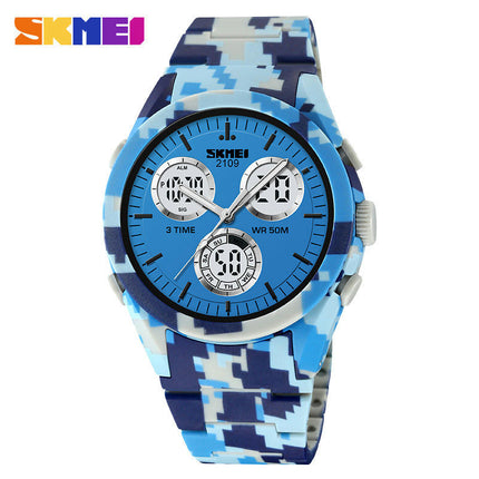 Men's Waterproof Sports Wrist Watch Date LED Alarm Stopwatch Digital Watches