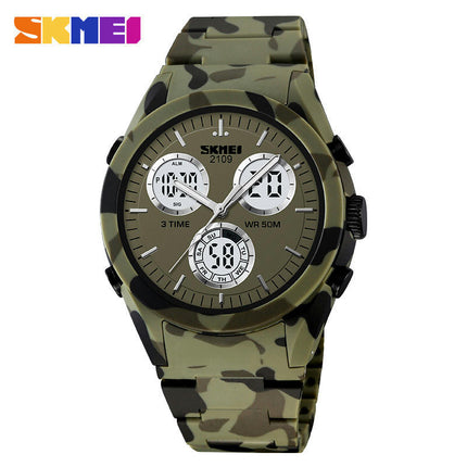 Men's Waterproof Sports Wrist Watch Date LED Alarm Stopwatch Digital Watches