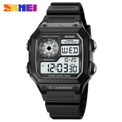 Men's Multifunction Outdoor Sports Watch LED Digital Square Watches