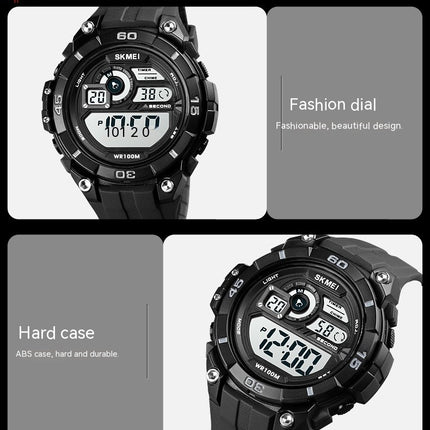 Men's Digital Watch Waterproof Luminous Multifunctional Sport Electronic Watch