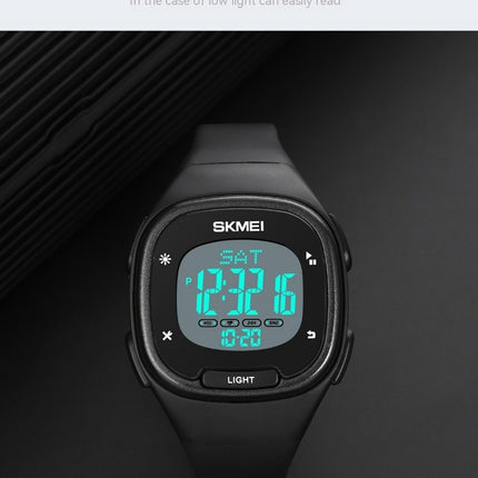 Men's Women's Digital Sport Square Watches with Alarm Stopwatch Waterproof