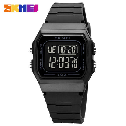 Unisex Digital Watches Multifunctional Stopwatch Countdown Alarm Backlight Waterproof Watch