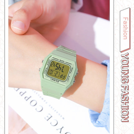 Unisex Digital Watches Multifunctional Stopwatch Countdown Alarm Backlight Waterproof Watch