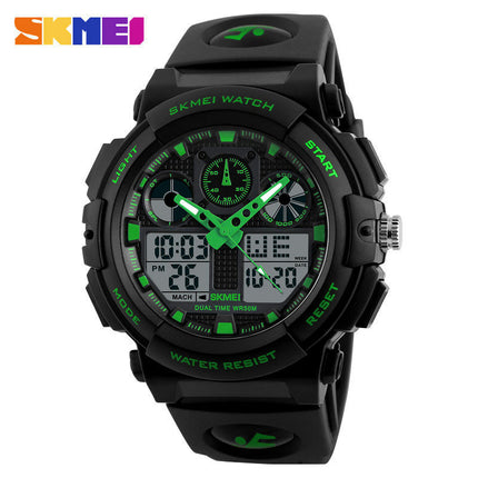 Men's Digital Watches Waterproof Outdoor Sport Multifunction Dual Display Wrist Watch