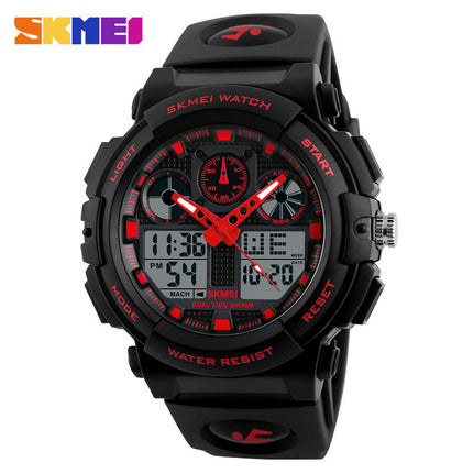 Men's Digital Watches Waterproof Outdoor Sport Multifunction Dual Display Wrist Watch