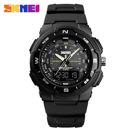 Men's Sport Waterproof Outdoor Digital Watch Alarm LED Analog Watch for Men