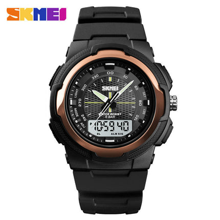 Men's Sport Waterproof Outdoor Digital Watch Alarm LED Analog Watch for Men