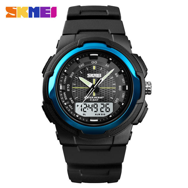 Men's Sport Waterproof Outdoor Digital Watch Alarm LED Analog Watch for Men