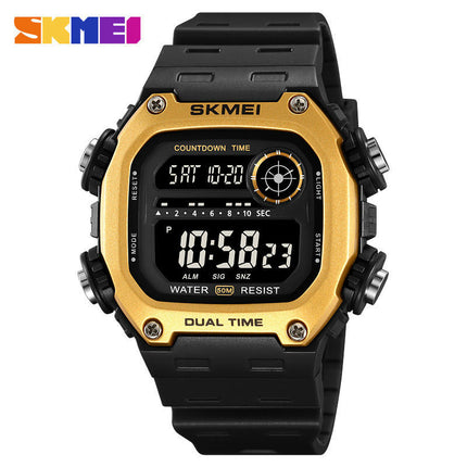 Men's Digital Multi-Function Watches  Alarm Stopwatch Backlight Waterproof Watch