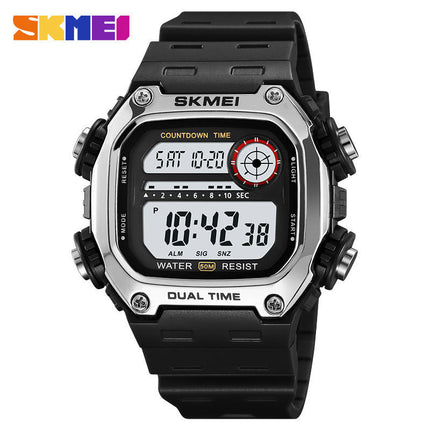 Men's Digital Multi-Function Watches  Alarm Stopwatch Backlight Waterproof Watch