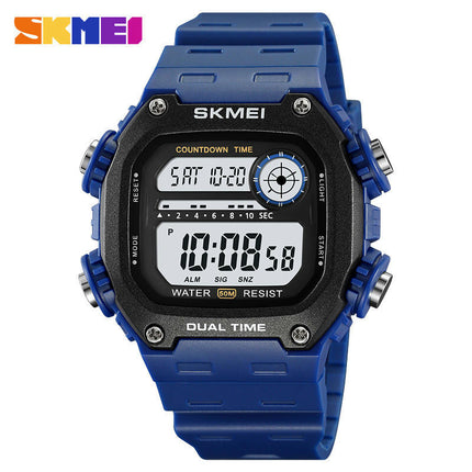 Men's Digital Multi-Function Watches  Alarm Stopwatch Backlight Waterproof Watch