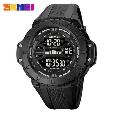 Men's Digital Watch Sports Waterproof Outdoor Watches with LED Back Light