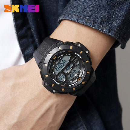 Men's Digital Watch Sports Waterproof Outdoor Watches with LED Back Light