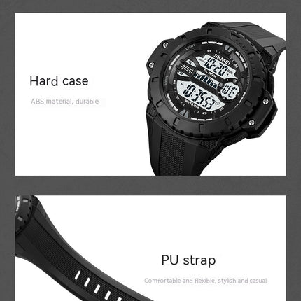 Men's Digital Watch Sports Waterproof Outdoor Watches with LED Back Light