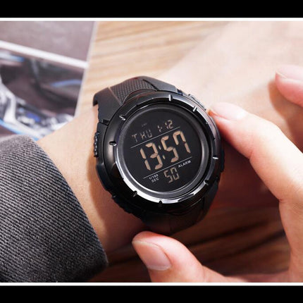 Men's Digital Sports LED Electronics Watches Waterproof Alarm Stopwatch Watch