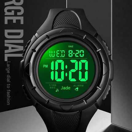 Men's Digital Sports LED Electronics Watches Waterproof Alarm Stopwatch Watch